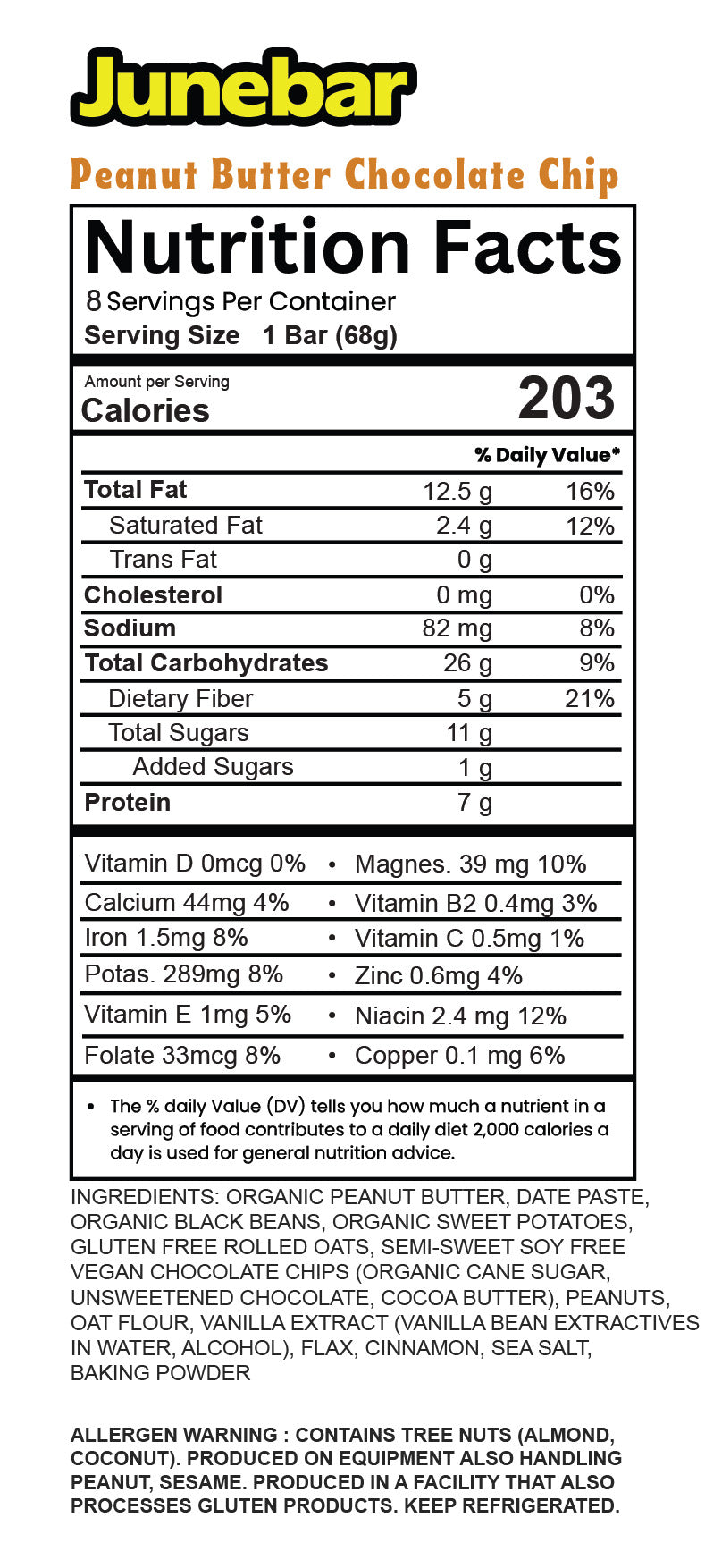 Peanut Butter Chocolate Chip  (Carton of 8)